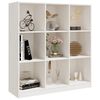 vidaXL Book Cabinet/Room Divider White 104x33.5x110 cm Solid Pinewood