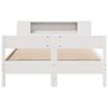 vidaXL Bookcase Bed without Mattress White 140x190cm Solid Wood Pine