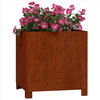 vidaXL Planter with Legs Rusty 40x40x40 cm Corten Steel
