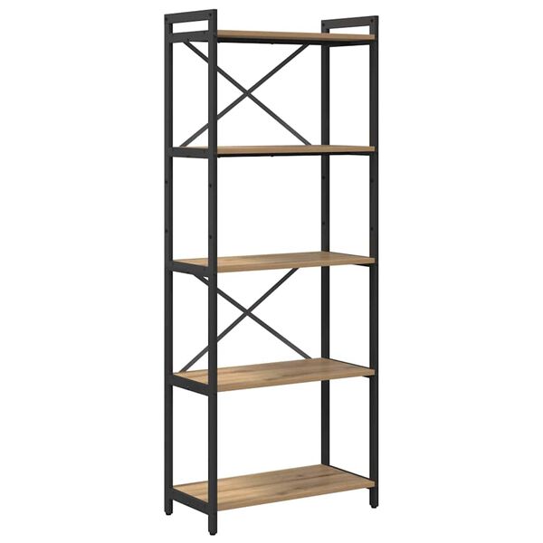 vidaXL Bookshelf Artisan Oak 60 x 30 x 155 cm Engineered Wood