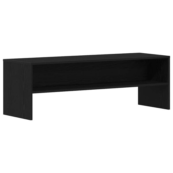 vidaXL TV Cabinet Black Oak 120x40x40 cm Engineered Wood