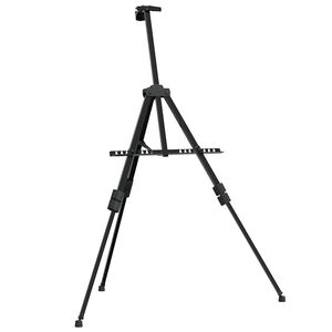 vidaXL Adjustable Display Easel Black Metal