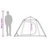 vidaXL Camping Tent Dome 4-Person Green Quick Release