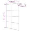 vidaXL Walk-in Shower Wall White 140x195 cm Clear ESG Glass