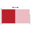 vidaXL Patio Retractable Side Awning 170x300 cm Red