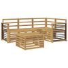 vidaXL Outdoor Sofa Set 5 pcs White Solid Acacia Wood