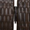 vidaXL Room Divider 4 Panels Brown Poly Rattan