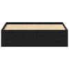 vidaXL Bed Frame without Mattress Black Oak 140x190 cm Engineered Wood