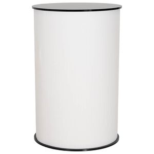 vidaXL Trade Show Counter Black and White &Oslash; 60 x 93 cm