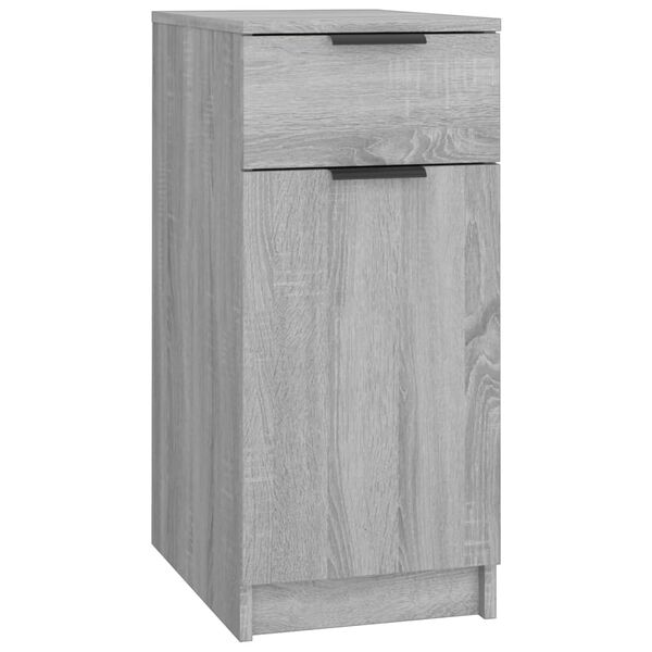 vidaXL Desk Cabinet Grey Sonoma 33.5x50x75 cm Engineered Wood