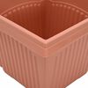 vidaXL Square Flower Pot 24 pcs Brick Red 20 x 20 x 16 cm Plastic