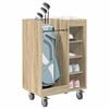 vidaXL Golf Cabinet with Wheel Plain Sonoma Oak 65 x 45 x 98 cm