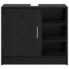vidaXL Sink Cabinet Black Oak 63 x 29 x 55 cm Engineered wood