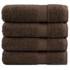 vidaXL Premium Bath Towels "SOLUND" 4 pcs Brown 100x150 cm 600 gsm