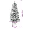 vidaXL Artificial Hinged Christmas Tree Green and White 120 cm