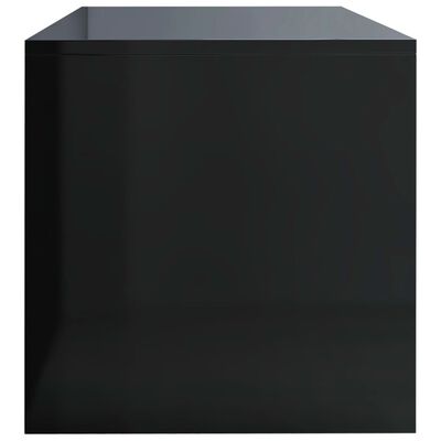 vidaXL TV Cabinet High Gloss Black 120x40x40 cm Engineered Wood