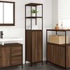 vidaXL Bathroom Cabinet with Shelves Brown Oak 36x35x165 cm