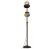 vidaXL Floor Lamp with 2 Lampshade Multicolour E27