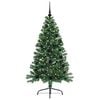 vidaXL Artificial Pre-lit Christmas Tree Green 150 cm PVC