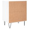 vidaXL Bedside Cabinet High Gloss White 40x30x50 cm Engineered Wood
