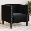 vidaXL Chesterfield Sofa Chair Other Black 71 x 74.5 x 70.5 cm Velvet