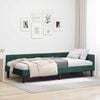 vidaXL Corner Bed Frame Dark Green 80 cm x 200 cm Velvet