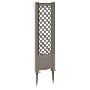 vidaXL Trellis with Spike PP Grey