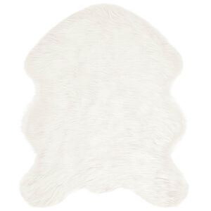 vidaXL Faux Sheepskin Rug Tafalla White 50 x 80 cm Polyester