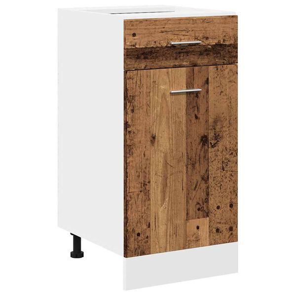 vidaXL Drawer Bottom Cabinet Lyon Old Wood 40x46x81.5 cm Engineered Wood
