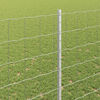 vidaXL Fence with Post Silver 1.4 x 10 m Steel
