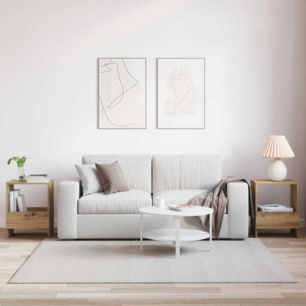 vidaXL Magazine Rack 2 pcs Artisan Oak 35 x 30 x 45 cm