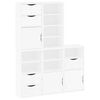 vidaXL Side Cabinets 5 pcs ODDA White 40x24x79 cm Solid Wood Pine