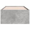 vidaXL Daybed with Drawers without Mattress Concrete Grey 75x190 cm Small Single