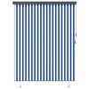 vidaXL Roller Blind Blue and White 200 x 250 cm Fabric and Aluminum