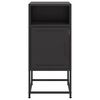 vidaXL Bedside Cabinet Black 36x39x78 cm Steel