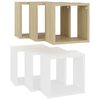 vidaXL Wall Cube Shelves 6 pcs White and Sonoma Oak 26x15x26 cm
