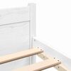 vidaXL Bed Frame without Mattress White Solid Wood 135x190 cm Double Double