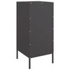 vidaXL Sideboard Black 36x39x79 cm Steel