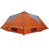 vidaXL Teepee Tent with Roof Grey and Orange 431 x 366 x 185 cm