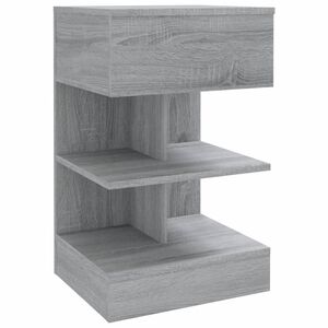 vidaXL Bedside Cabinet Grey Sonoma 40x35x65 cm Engineered Wood