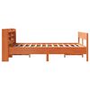 vidaXL Bed Frame without Mattress Wax Brown 120x200 cm Solid Wood Pine