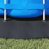 vidaXL Pool Ground Sheet Folding Black &Oslash; 366 cm Non-woven Fabric
