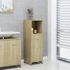 vidaXL Bathroom Cabinet Sonoma Oak 30x30x95 cm Engineered Wood