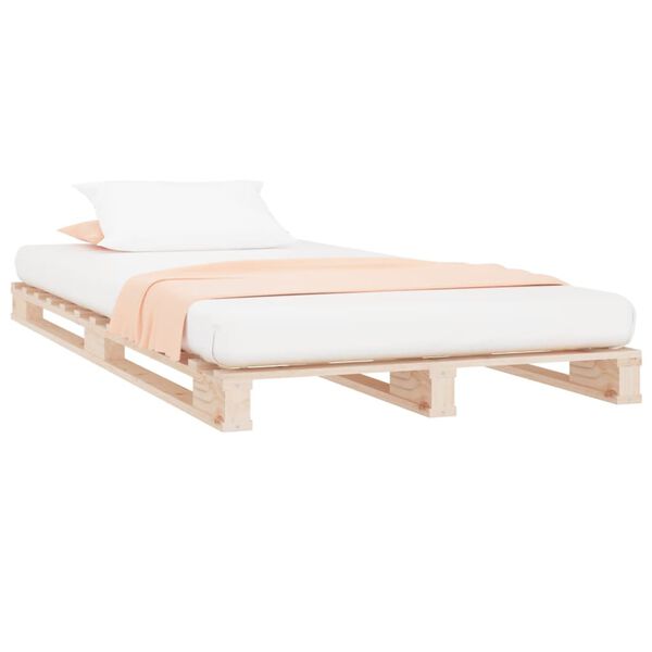 vidaXL Pallet Bed without Mattress Small Single Solid Wood