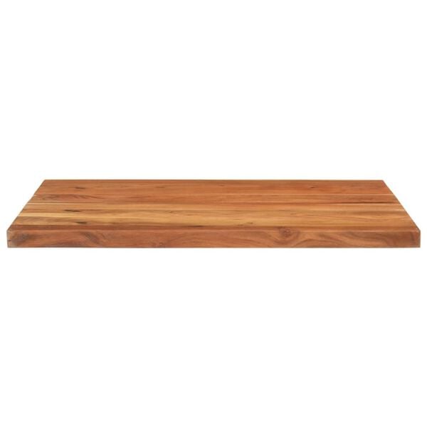vidaXL Table Top 100x80x2.5 cm Rectangular Solid Wood Acacia