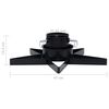 vidaXL Christmas Tree Stand Black 47x47x13.5 cm