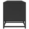 vidaXL TV Cabinet Black 120x35x41 cm Engineered Wood and Metal