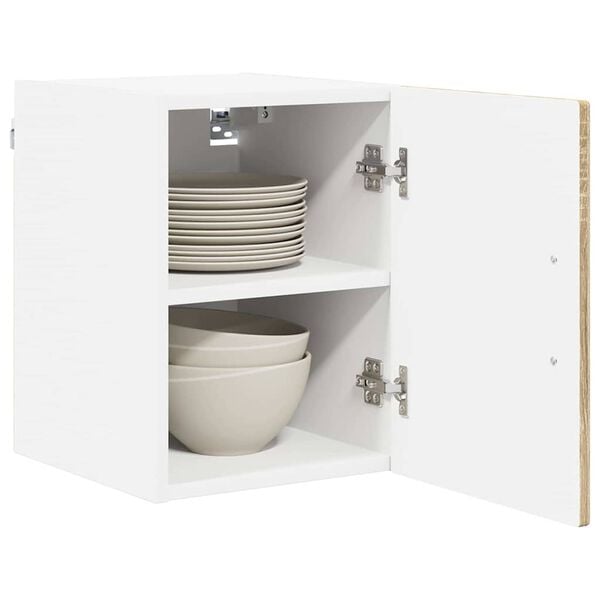 vidaXL Kitchen Cabinet with Shelf 2 pcs Sonoma Oak 30 x 31 x 40 cm
