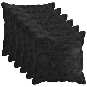 vidaXL Cushion Cover 6 pcs HOUTEN Anthracite 40 x 40 cm