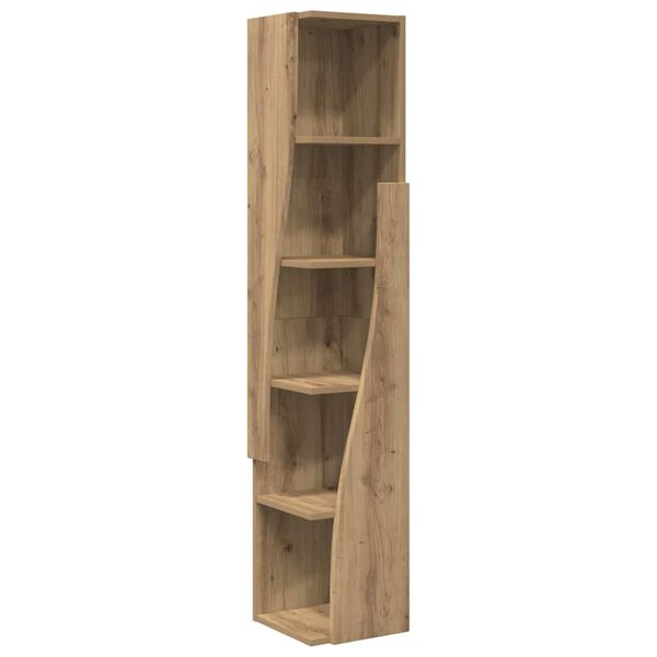 vidaXL Corner Cabinet Artisan Oak 27.5x27x140cm Engineered Wood